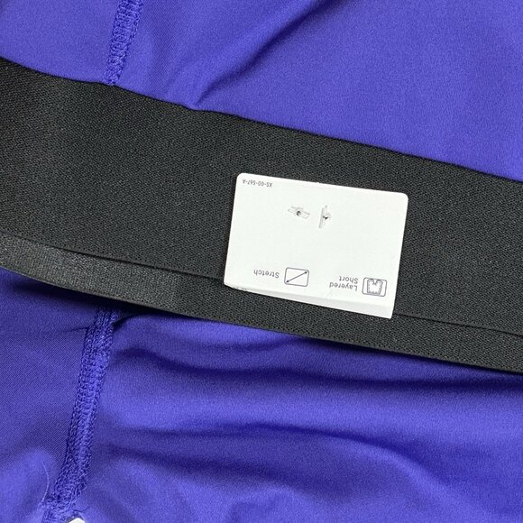 Women's Xersion Layered Purple Running Short Plus 2XL Phone Thigh Pocket - Picture 10 of 12